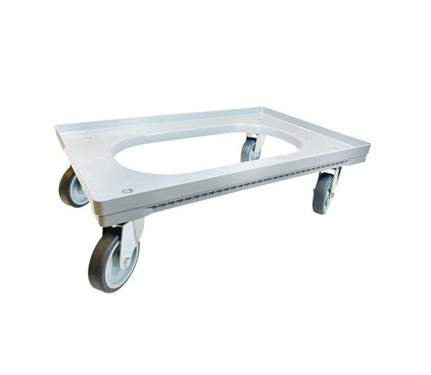 Wózek ramowy tworzywowy pod skrzynki EURO 400x600 mm, koła 100 mm, udźwig 250 kg