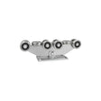 Wózek metalowy 10-rolkowy 80x80 do bramy W-10MM-80/4