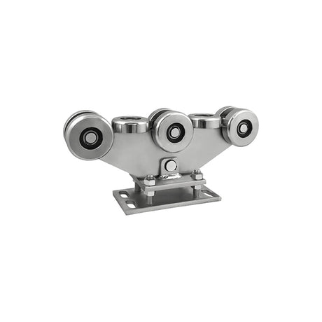 Wózek metalowy 8-rolkowy 100x100 do bramy WR-8MM-100, profil 100x100x4 mm