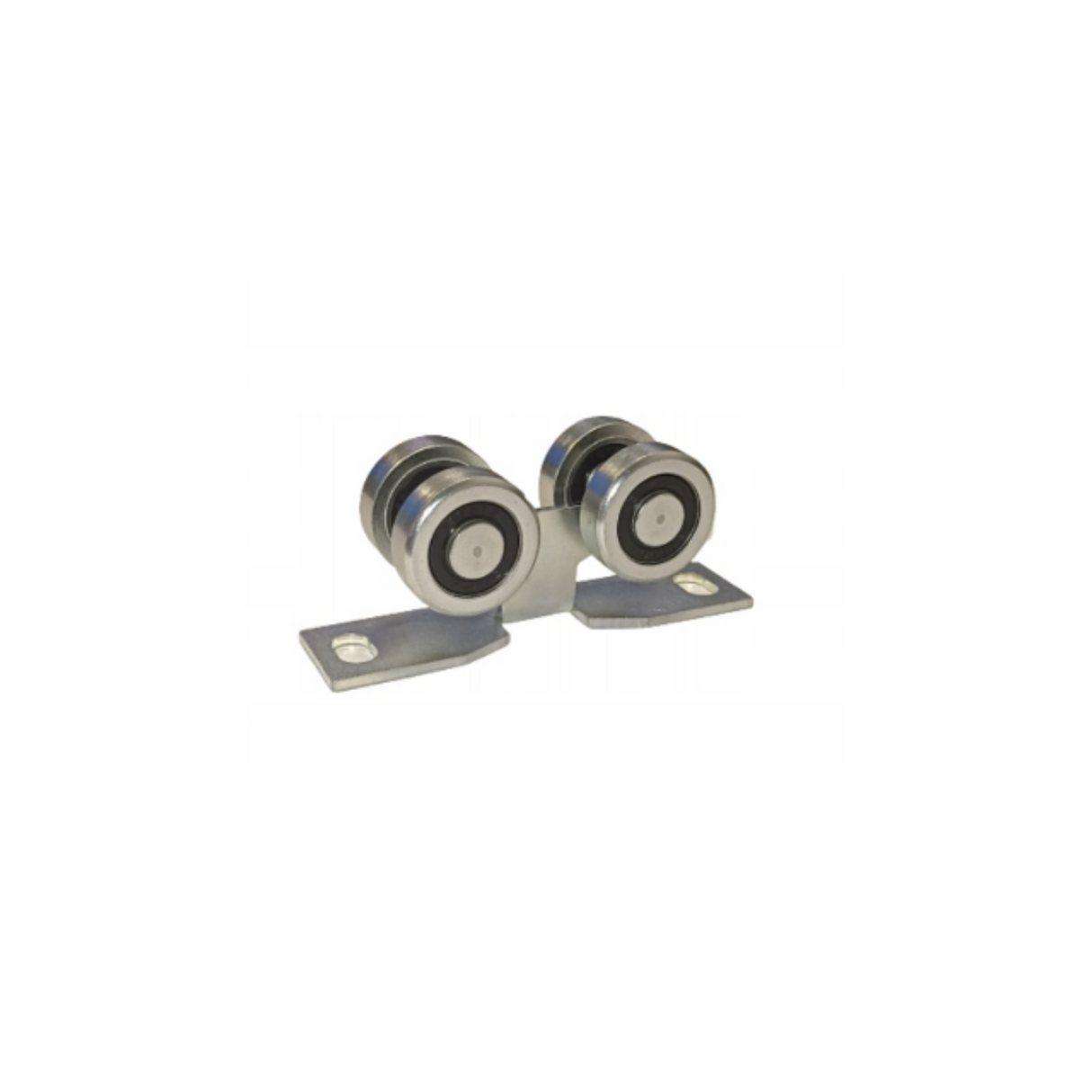 Wózek Zabi 4M-30 do profilu 30x30x2mm, ocynkowana płytka montażowa z rolkami metalowymi